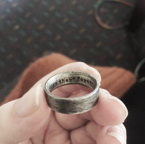 best custom engraved silver ring