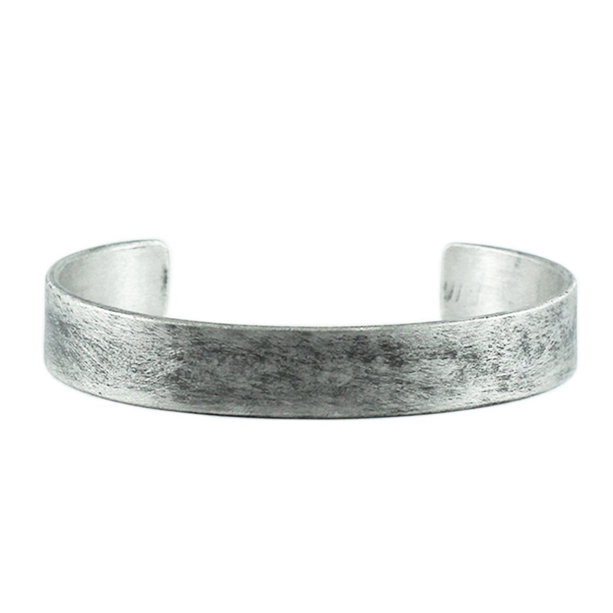 best mens silver cuff thick