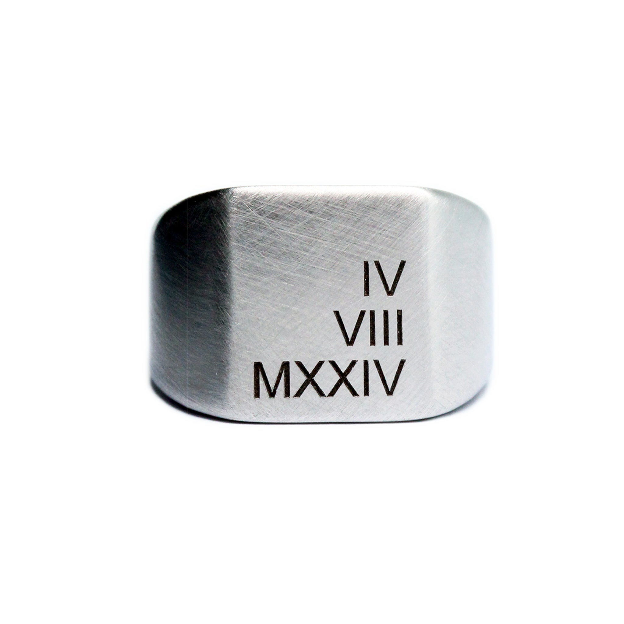 best silver ring for men engraved