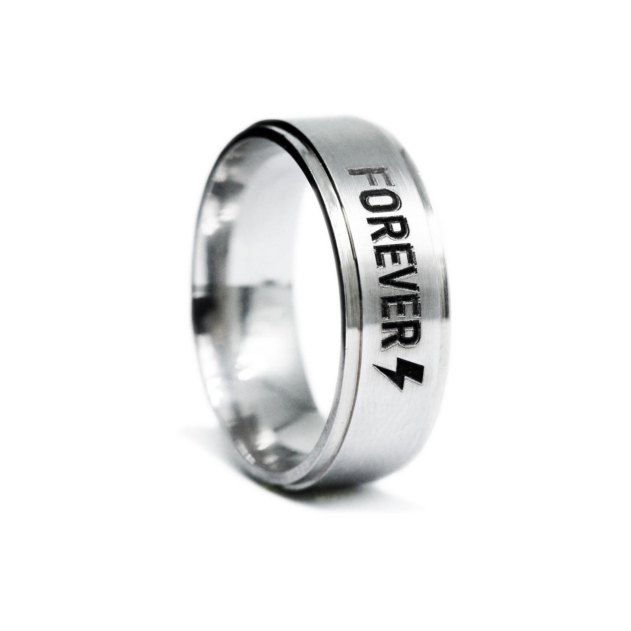 engraved men's wedding ring