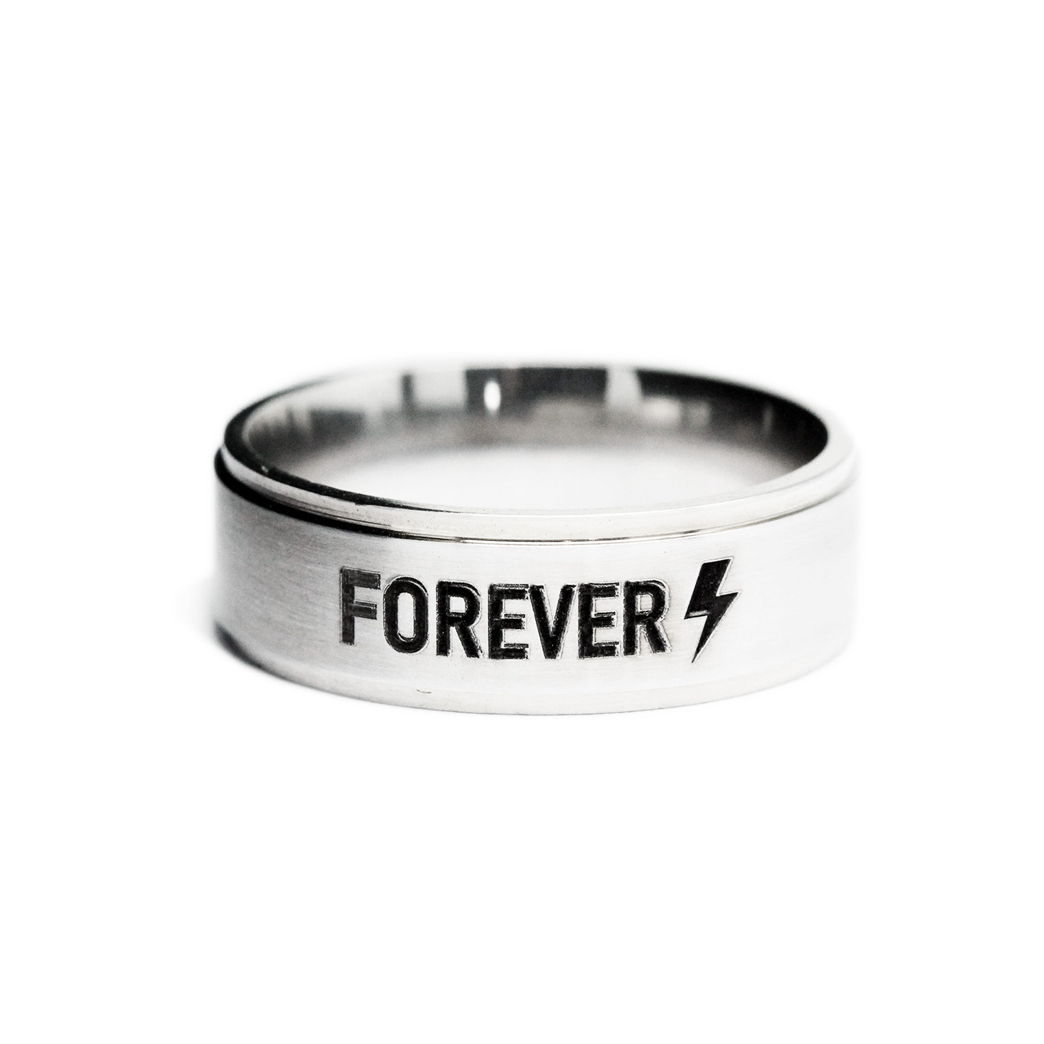 personalised mens silver band