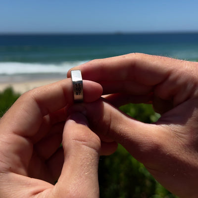 custom engraved silver ring