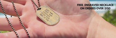 carpe diem gold custom dog tag necklace