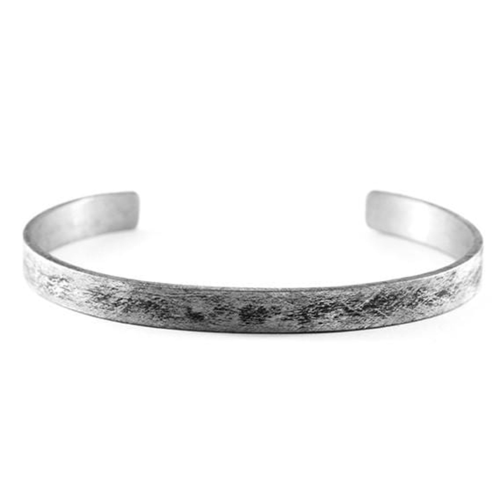 rustic oxidized silver cuff bracelet