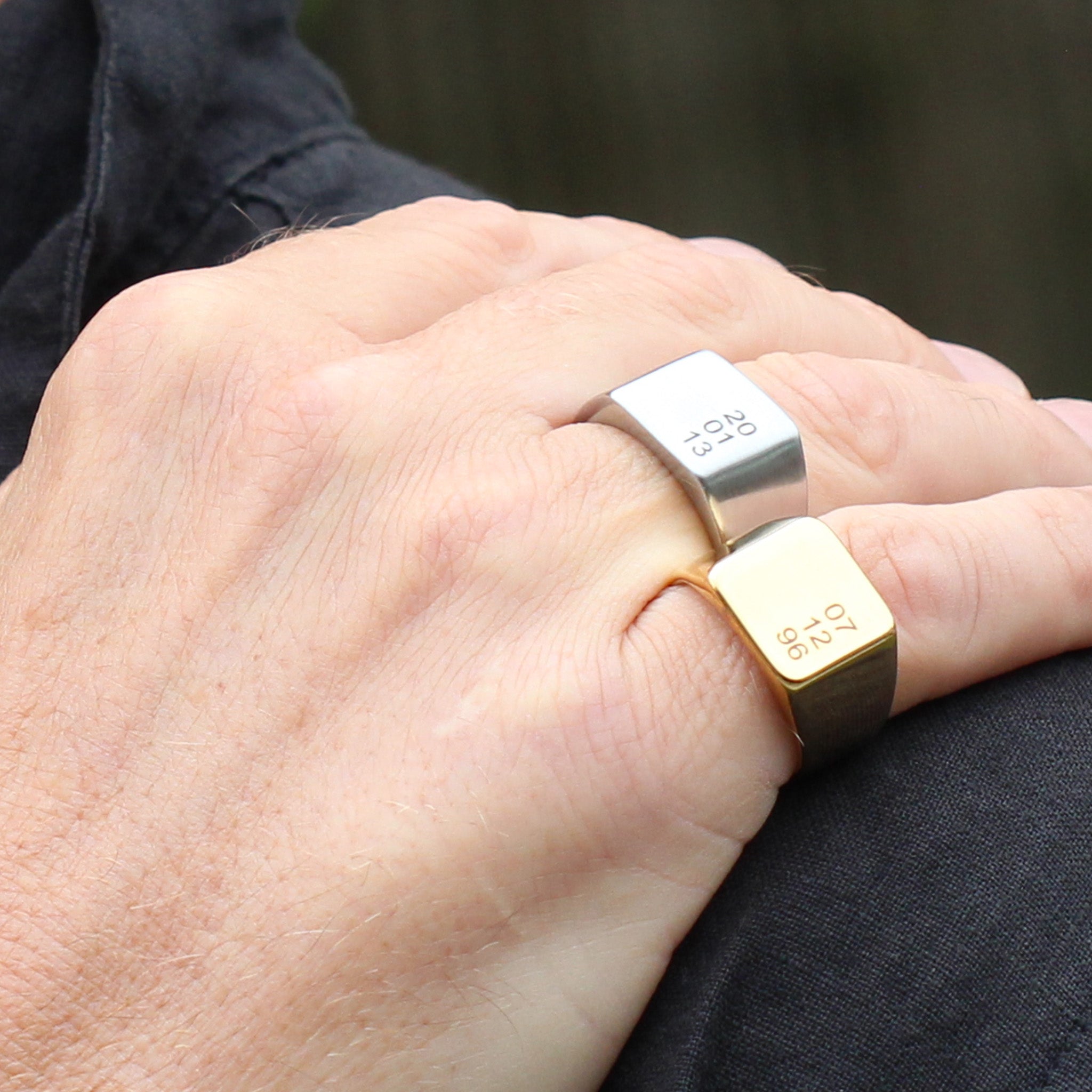 Simple Ring Gold | Roman Numerals