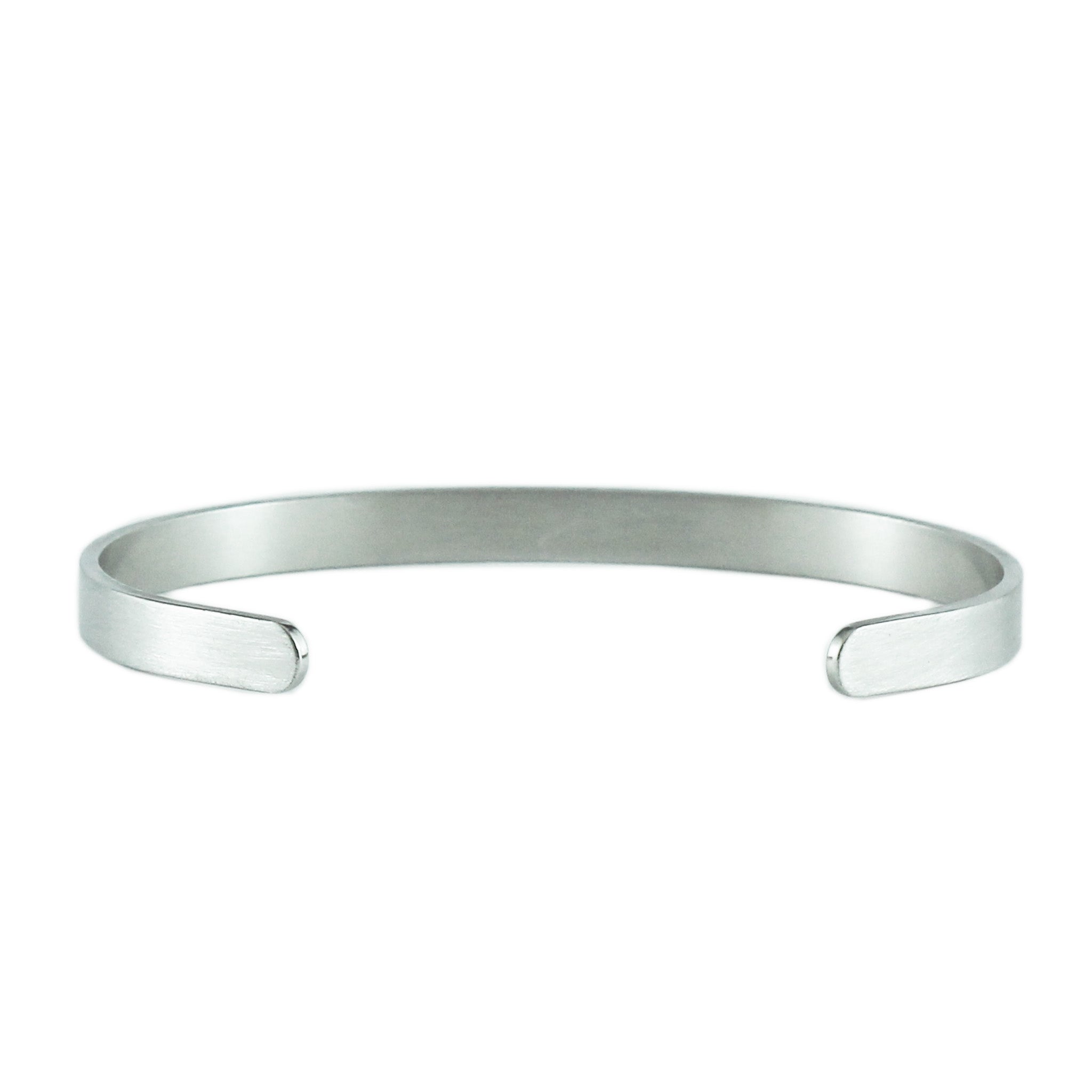 simple silver cuff for men