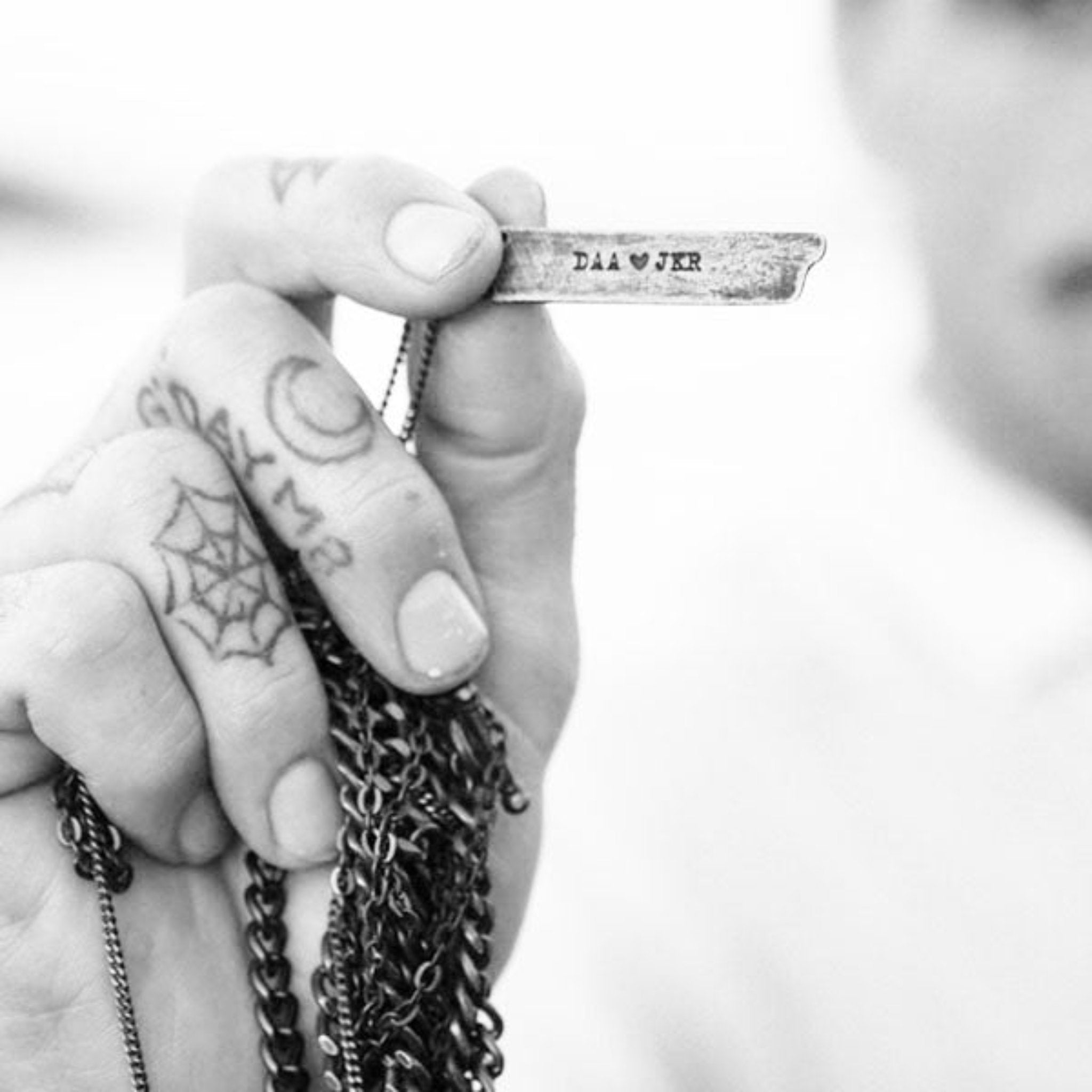 men's jewelry with personalized text