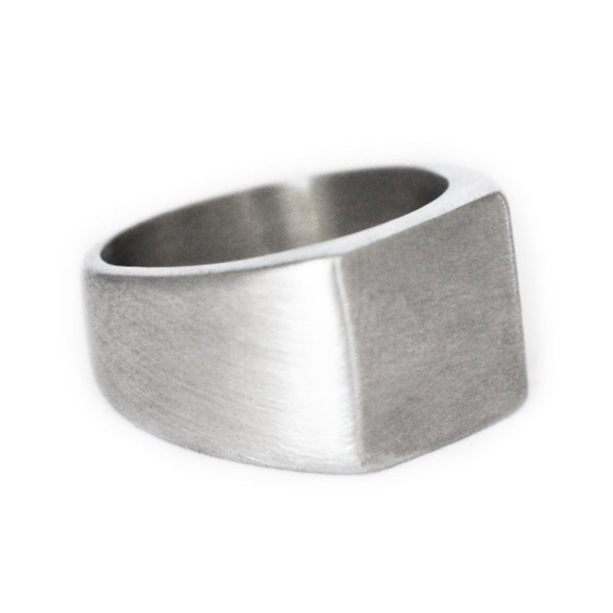 men's silver ring with engraving